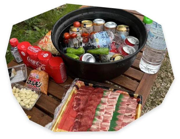 ととの居のBBQスペース